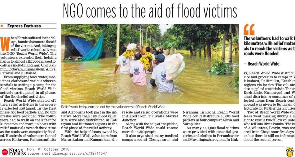 NGO comes to the aid of flood victims
