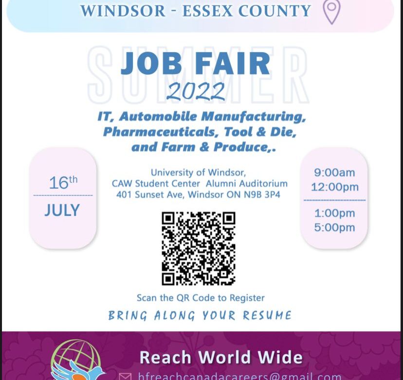 Reach World Wide Canada ‘Job Fair’