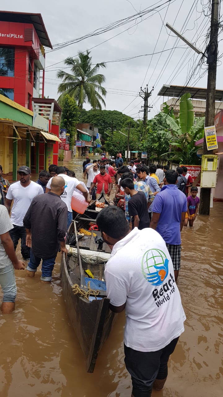 Relief works during the Kerala floods