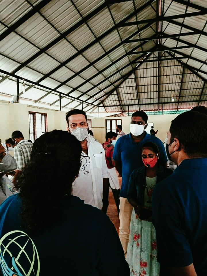 Disaster Relief Works With Actor Tini Tom